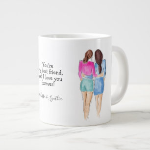 Best Friends Tasse Zwei Brunettes
