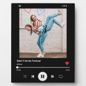 Best Friends Trendy Music Player BESTE FREUNDIN Fo Fotoplatte (Vorderseite)