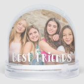 Best Friends Two Photo Keepsake Schneekugeln (Rückseite)