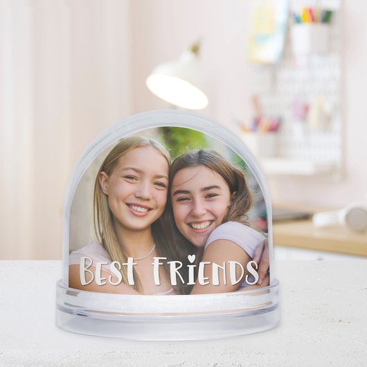 Best Friends Two Photo Keepsake Schneekugeln