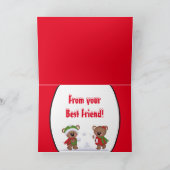 Best Friends Weihnachtskarte Feiertagskarte (Innenseite)