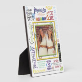 Best Friends WordArt Frame Fotoplatte (Seite)