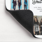 Best Friends Zitat acht Foto Collage Mouse Pad Mousepad (Ecke)