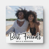 Best Friendship White Foto Fotoplatte (Vorderseite)