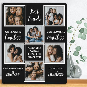 Best Friendship Zitat Einzigartiges Foto Collage Fotoplatte