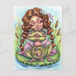 Best Froggy Friend Postcard Elf Fairy Princess Postkarte