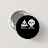 Best Funny Mathe Teacher Joke Spaß Science Fun Mat Button (Vorne & Hinten)