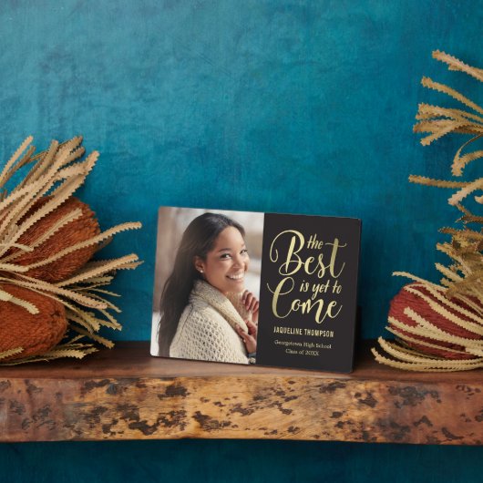 Best Future EDITABLE FARBEN Abschluss Plaque Fotoplatte (Seite)