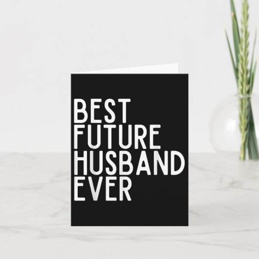 Best Future Husband jemals Best Future Ehefrau jem Karte (Vorderseite)