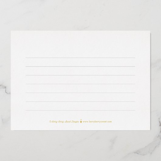 Best Future Real Foil Abschluss Danke Karte (Rückseite)