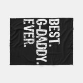 Best G-daddy Ever Funny Cool Opa Gdaddy Fleecedecke (Vorderseite (Horizontal))