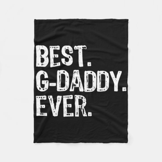 Best G-daddy Ever Funny Cool Opa Gdaddy Fleecedecke (Vorderseite)