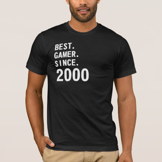 BEST GAMER SEIT 2000 T-Shirt (Vorderseite)