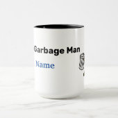 Best Garbage Man Name Tasse (Zentrum)