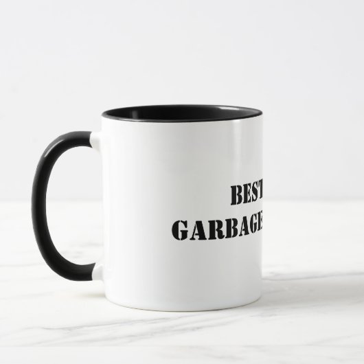 Best Garbage Man Silhouette Tasse (Links)