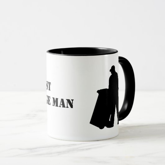 Best Garbage Man Silhouette Tasse (VorderseiteRechts)