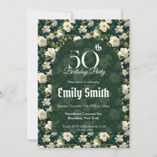 Best Gardenias Charm Teen Birthday Einladung