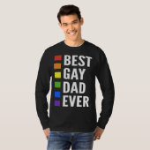Best Gay Dad Ever Gay Men Dads T-Shirt (Vorne ganz)