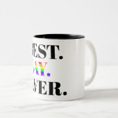 Best Gay Ever MLM Pride Zweifarbige Tasse (VorderseiteRechts)