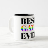 Best Gay Ever MLM Pride Zweifarbige Tasse (Vorderseite Links)