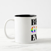 Best Gay Ever MLM Pride Zweifarbige Tasse (Links)