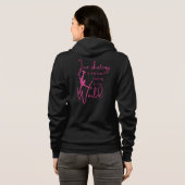 Best Gefühl - Hot-Rosa-Sparkeis-Skaten Hoodie (Schwarz voll)