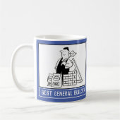 Best General Builder oder House Builder mit Namen. Kaffeetasse (Links)