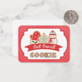 Best General Cookie Award Note Card Mitteilungskarte (Vorderseite/Rückseite Beispiel)