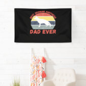 Best German Shepherd dad ever quote Funny Shepherd Banner (Insitu)