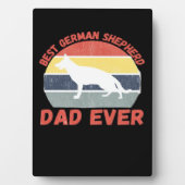 Best German Shepherd dad ever quote Funny Shepherd Fotoplatte (Vorderseite)