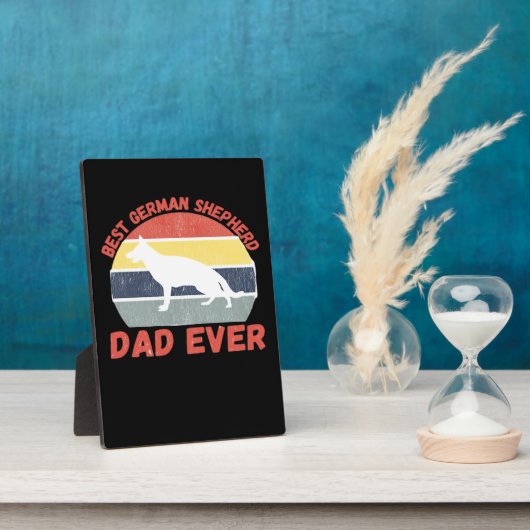 Best German Shepherd dad ever quote Funny Shepherd Fotoplatte (Seite)