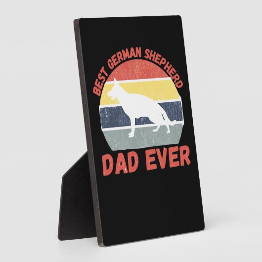 Best German Shepherd dad ever quote Funny Shepherd Fotoplatte (Seite)