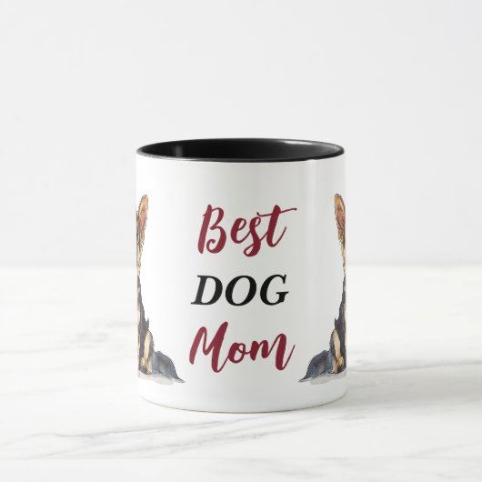 Best German Shepherd Dog Mama Tasse (Zentrum)