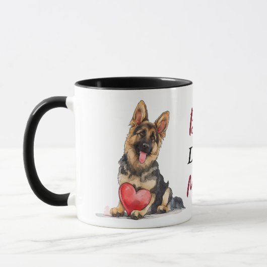 Best German Shepherd Dog Mama Tasse (Links)