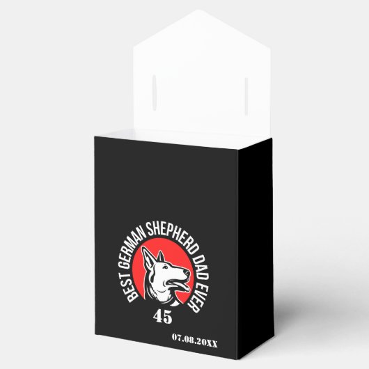Best German Shepherd Vater Ever Favor Boxes Geschenkschachtel (Geöffnet)