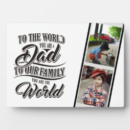 BEST Geschenk für VATER! Fotos hinzufügen - Väter- Fotoplatte