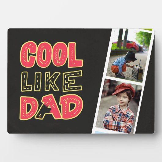 BEST Geschenk für VATER! Fotos hinzufügen - Väter- Fotoplatte (Vorderseite)