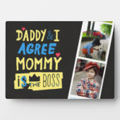 BEST Geschenk für VATER! Fotos hinzufügen - Väter- Fotoplatte (Vorderseite)