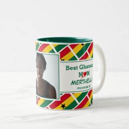 BEST GHANAIAN MAMA PERSONALISIERTES GHANA FOTO ZWEIFARBIGE TASSE