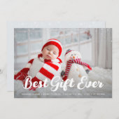 best gift christmas holiday birth announcement ankündigung (Vorne/Hinten)