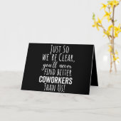 BEST GIFT FOR LEAVING COWORKERS KARTE (Gelbe Blume)