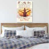 Best Gift For Son | To My Son Quotes Leinwanddruck (Insitu (Schlafzimmer))