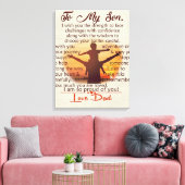 Best Gift For Son | To My Son Quotes Leinwanddruck (Insitu (Wohnzimmer))
