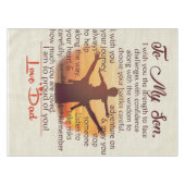 Best Gift For Son | To My Son Quotes Tischdecke (Vorderseite (Horizontal))
