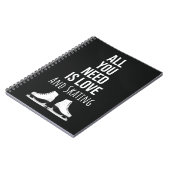 Best Gifts For Ice Skaters Cute Skating Winter Notizblock (Linke Seite)