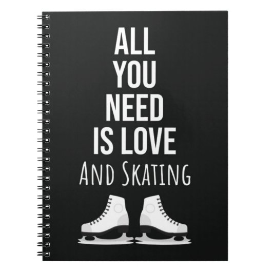 Best Gifts For Ice Skaters Cute Skating Winter Notizblock (Vorderseite)