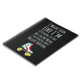 Best Gifts For Roller Skaters Typography Skating Notizblock (Linke Seite)