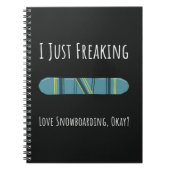 Best Gifts For Snowboarders Sport Winter Snowboard Notizblock (Vorderseite)