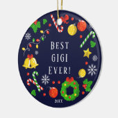 Best Gigi Ever Christmas Ornament (Links)