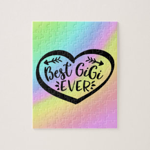 Best Gigi Ever Heart Gift Puzzle